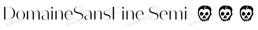 DomaineSansFine Semi字体转换 DomaineSansFine Semi字体转换